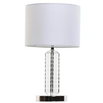 Lámpara de mesa Home ESPRIT Blanco Cristal 50 W 220 V 25 x 25 x 42 cm