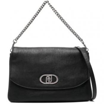 Liu Jo Black Coated Finish Women's Shoulder Bag AF4223 E0093