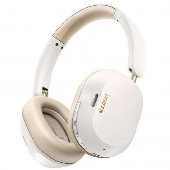 Auriculares Inalámbricos UGREEN HiTune Max 5C - Cancelación de Ruido Híbrida - Bluetooth 5.4 - Hasta 75 Horas de Reproducción - Color Blanco
