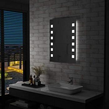 Espejo de pared de baño con LED 60 x 80 cm
