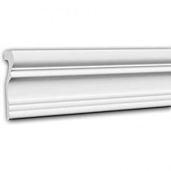 Moldura Decorativa de Estuco Neoclásico Blanca 2 m - PROFHOME DECOR