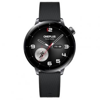 Reloj Inteligente OnePlus Watch 3 (43 mm) - Acero Negro, Pantalla AMOLED 1.32, GPS, NFC, Resistencia al Agua IP68, Monitoreo de Pulsaciones y SpO2