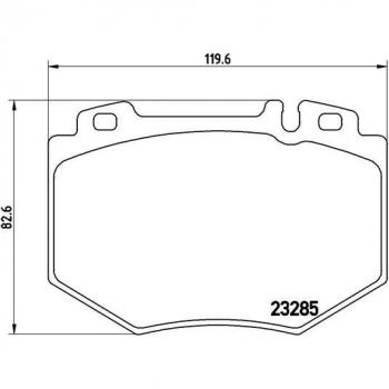 BREMBO Brake Pad Set P50048