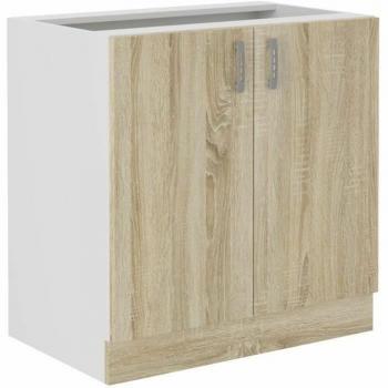 Mueble Auxiliar Marrón 80 x 48 x 82 cm - Melamina - 2 Puertas