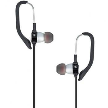 Forever Sport Music Gancho de Oreja, de oído Binaural con inalámbrico Negro Auriculares para – Auriculares y micros