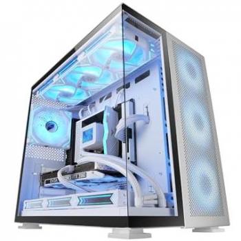 Caja Gaming Mars Gaming MC-NOVA2 XXL E-ATX Doble Cristal Templado USB-C Blanco