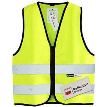 Salzmann 3M Chaleco de seguridad para niños | Hecho con cinta reflectante 3M | Amarillo