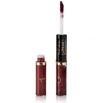 Max Factor LipFinity Colour & Gloss Lip Gloss Pintalabios Gloss 2 lados, Tono 550 Ruby, 6 ml