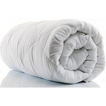 Edredón de Invierno 140 x 200 cm - para Todas Las Estaciones edredones Manta de Dormir Ligera para alérgicos edredón hipoalergénico Blanco