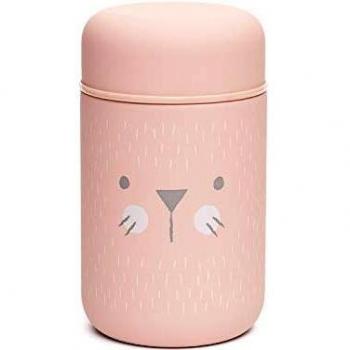 Suavinex - Termo Papillero Para Bebé Acero Inoxidable. Cierre Hermético, 400ml Color Rosa