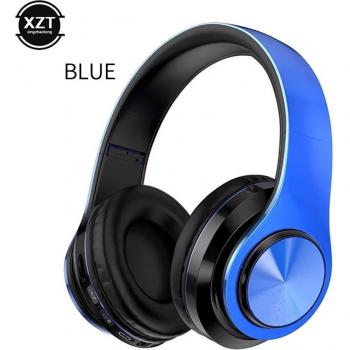 Auriculares Inalámbricos Bluetooth 5.0 con Luz LED, Plegables, Micrófono, Soporte para Tarjeta TF, Conexión 3.5mm AUX y FM Bass Stereo