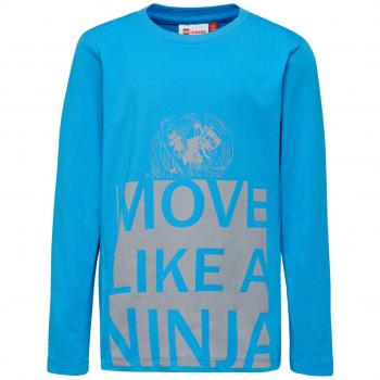 LEGO Wear Ninjago-Tiger 116-Langarmshirt Camisa Manga Larga Azul