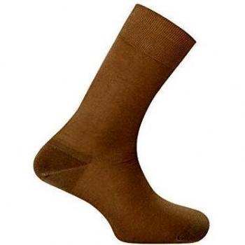 Punto Blanco - Calcetines Hombre Hilo de Escocia 100% Algodón - Marron, 45/46
