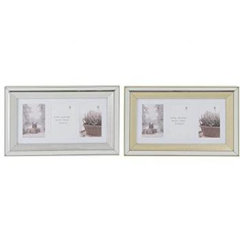 Marco de Fotos Tradicional DKD Home Decor de Cristal y Poliestireno en Dorado y Plateado (2 Unidades) 47 x 2 x 29 cm