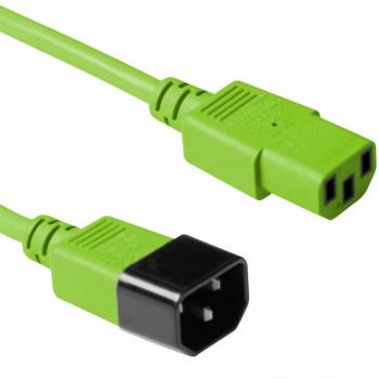 Cable de Alimentación C13 a C14 Verde 1,2 m - Extensión IEC 230V 50Hz