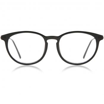 Gafas Anti-Azules Ovaladas con Montura Completa de Plástico Negras para Hombre - SmartBuy Collection