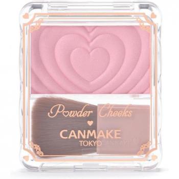Canmake Cheek Powder Blush P02 Little Shy Pink 1.8g Clear Gloss Finish