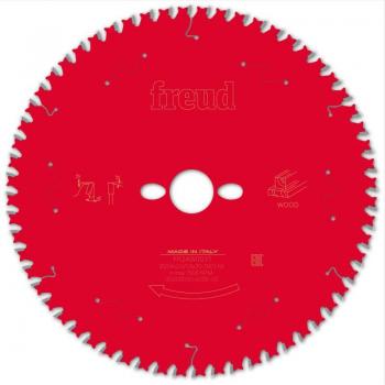 Lama para sierra circular portátil FREUD - Ø254 mm - AL 30 mm - E 2,6/1,6 mm - 60 dientes