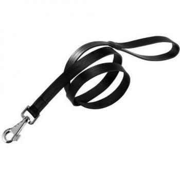 Ferplast Correa Cuero Natural Negro L