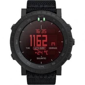 Suunto Core Alpha Stealth Smartwatch - Men's Black Sports Watch