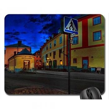 street in the town of uppsala sweden hdr Mouse Pad, Mousepad