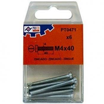 PROFER TOP - Tornillo Din 84 C/Cil Zn C/6 Profer Top 4X40 Mm