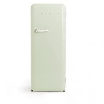 Frigorífico Retro Verde Pastel 150cm 281L Bajo Consumo con Congelador y Botellero
