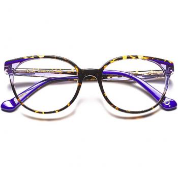 Etnia Barcelona Hannah Bay HVPU Women's Eyeglasses Purple Size 52 (Frame Only) - Blue Light Block Available