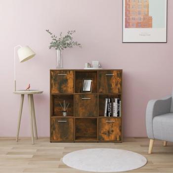 Estantería Librería Roble Humo 90x30x90 cm Madera Multicapa