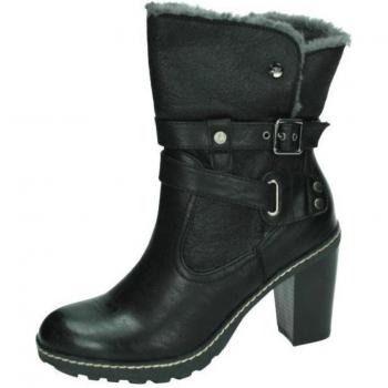 Botines de mujer XTI en color negro, polipiel
