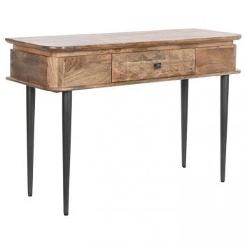 Consola DKD Home Decor Natural Negro Metal Madera de mango