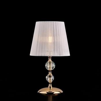 Lámpara de Mesa Clásica Ruben Cristal Oro 1 Luz E14