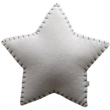 Buokids Aplique Estrella, Fibra de Políester, Gris, 47 x 8 x 45 cm