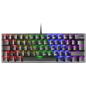 Teclado Mecánico Mars Gaming MK60 Negro FRGB, Switch Mecánico Azul, 60% Compacto, Layout Italiano