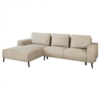 Sofá rinconero Lincoln 172 con función de descanso y caja de ropa de cama, medidas 260 x 88 x 161 cm