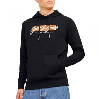 Sudadera con capucha Jack & Jones Tiley para hombre - XXL, mangas largas, bordado frontal