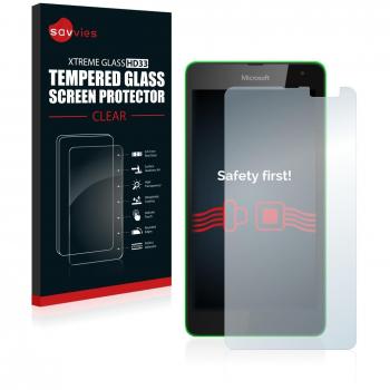 Savvies Protector Cristal Templado Microsoft Lumia 535 Protector Pantalla Vidrio - Dureza 9H