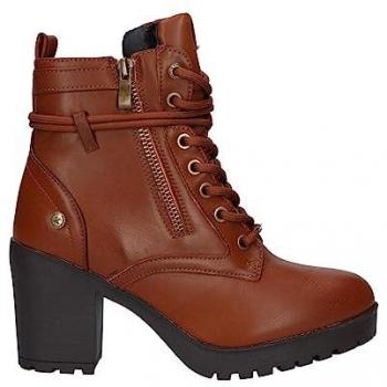 Botines de Mujer XTI 36699 Camel con Tacón