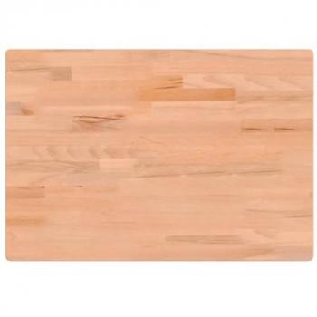 Tablero de banco de trabajo madera maciza de haya 80x55x2,5 cm Marrón