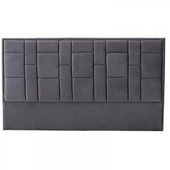 Cabecero HERMINE 140 cm Terciopelo Gris Oscuro