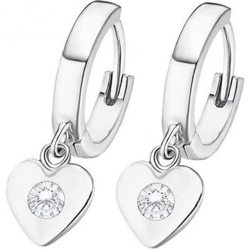 Pendientes Time Road WS02999/13 de Plata con Motivo Corazón para Mujer