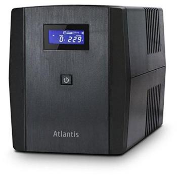 UPS Interactivo Atlantis Land OnePower 1200VA/700W con AVR, Onda Pseudo-Sinusoidal, 3xIEC + 2xSchuko, Doble Batería 12V 7Ah
