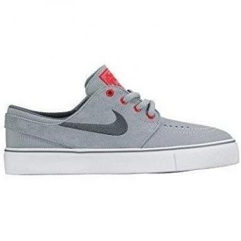 Nike Stefan Janoski (GS), Zapatillas de Skateboarding Para Niños, Gris / Rojo / Blanco (Wlf Gry / Cl Gry-Brght Crmsn-Whi), 38 1/2 EU
