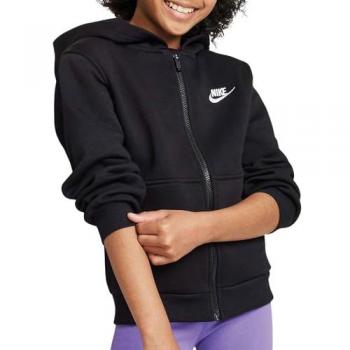 Nike Sportswear Club Fleece Full-Zip Hoodie - Kids - Black - Size XL