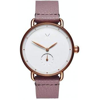 MVMT Womens Analogue Quartz Watch with Leather Calfskin Strap D-FR01-RGPU