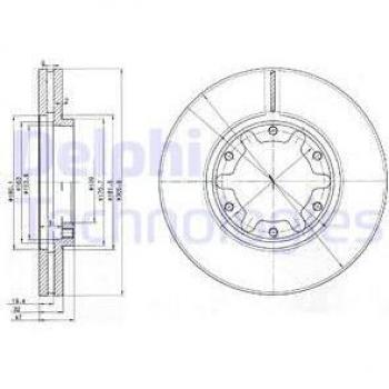 Disco de freno DELPHI BG3817