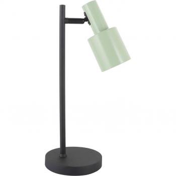 Lámpara de mesa Ovelia moderna, verde/negro, hierro, E27