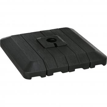 Outsunny Pesos para Base de Sombrilla en Cruz 4 Piezas Rellenables con 100 kg Agua 135 kg Arena 98x98x18,5 cm Negro