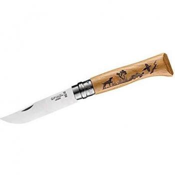 Opinel No. 08 Animalia Dog Engraved Folding Knife 8.5 cm