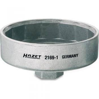 Llave para filtro de aceite HAZET 2169-1, llave de tubo, diseño ergonómico, fabricada en acero al cromo vanadio, longitud de 27 mm, adecuada para filtros de aceite con un diámetro de
